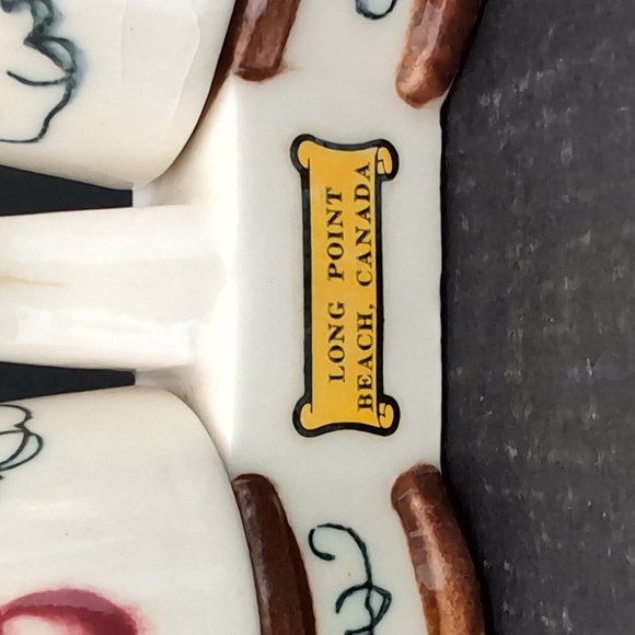 VGT,Japan Ceramic Around The Orchard Salt & Pepper Shaker Cruet Set. - Picture 2 of 11